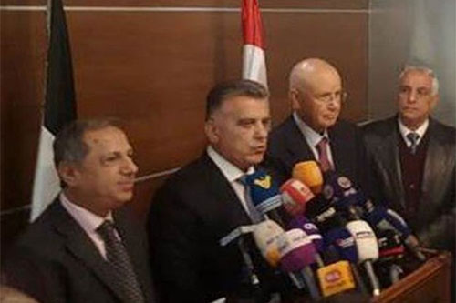 Abbas Ibrahim tras el encuentro con los seis diputados independientes